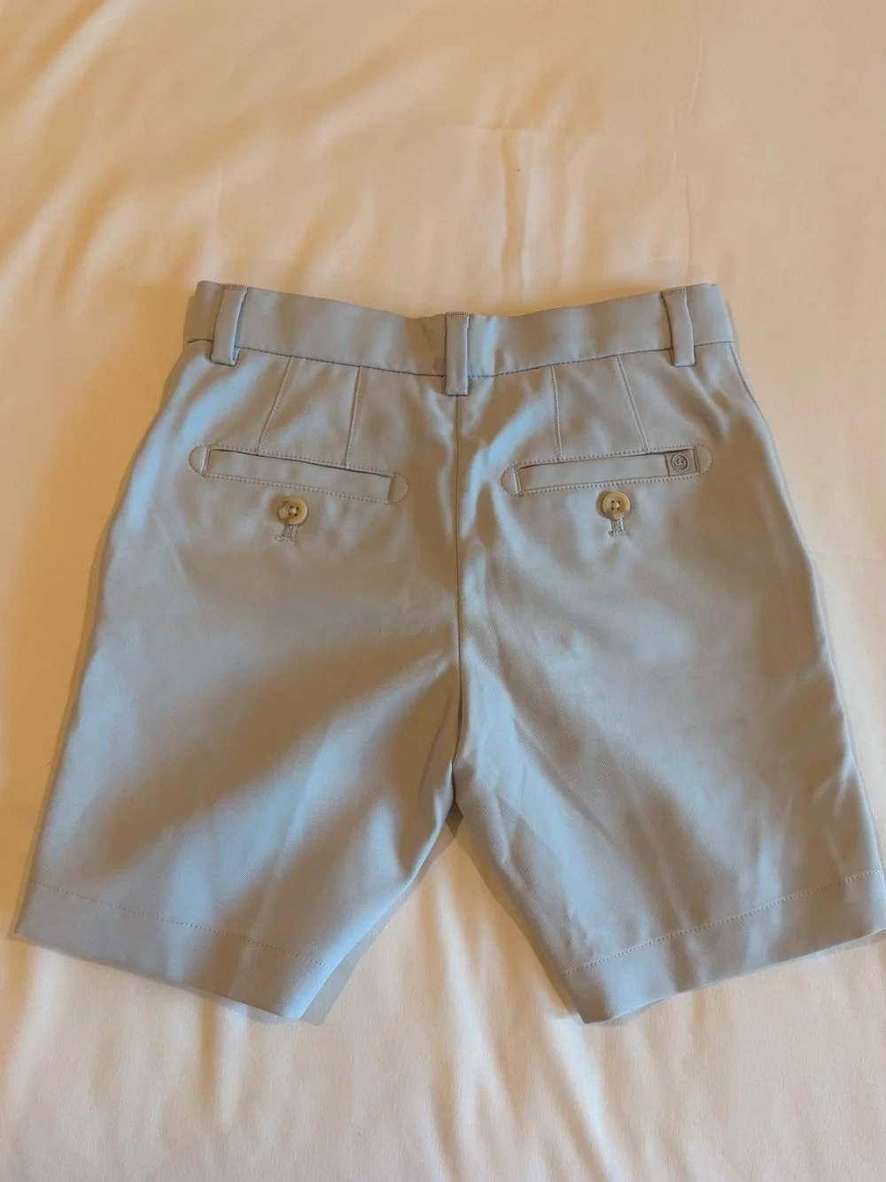 Peter Millar Grey Kids Flat Front Shorts